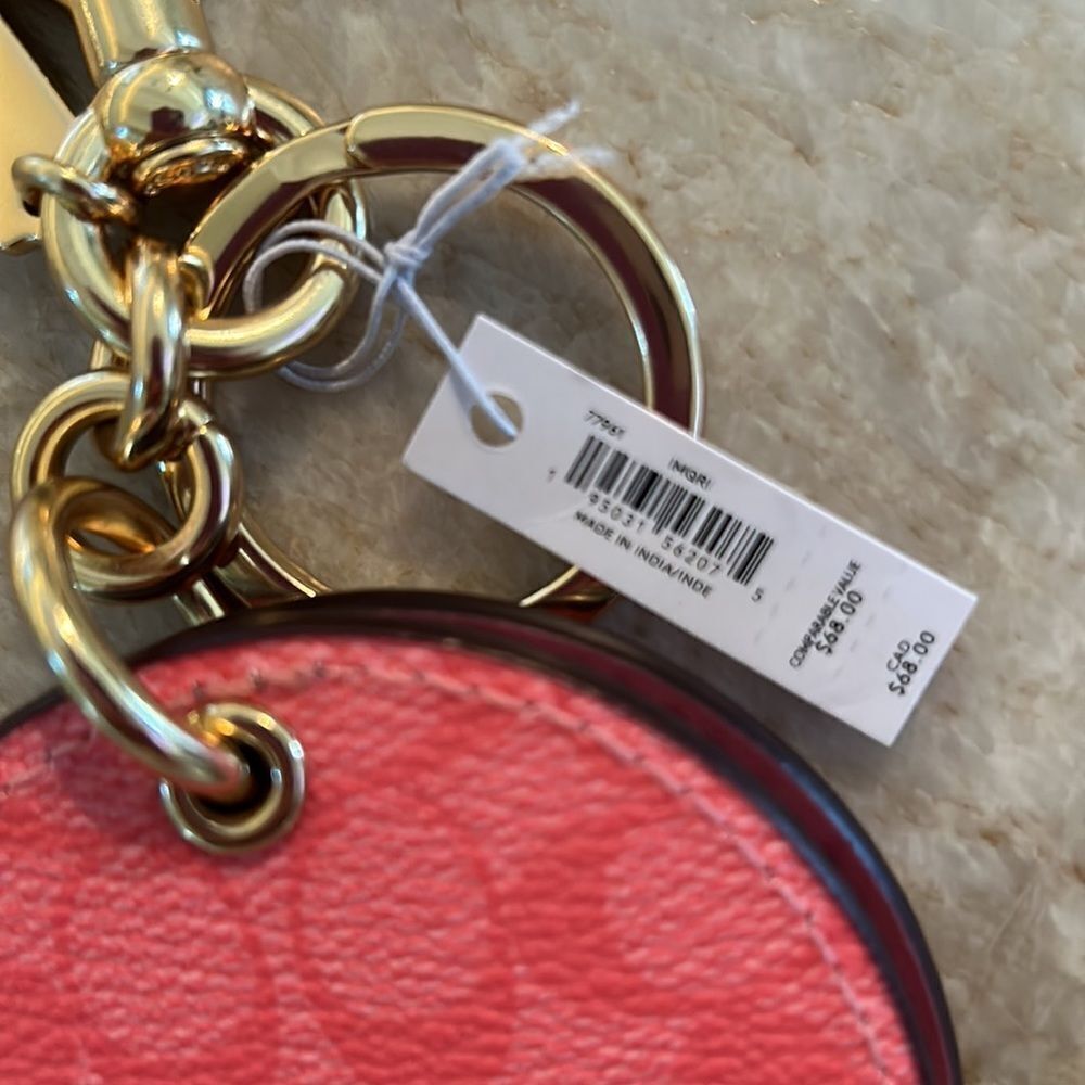 COACH NWT Mirrored Keychain - Picture 5 of 5